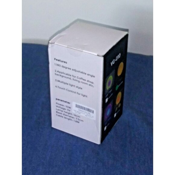 NEW in BOX Sunset Projection Lamp Blinky Halloween USB LED Decor 360 degree cute - Picture 6 of 8